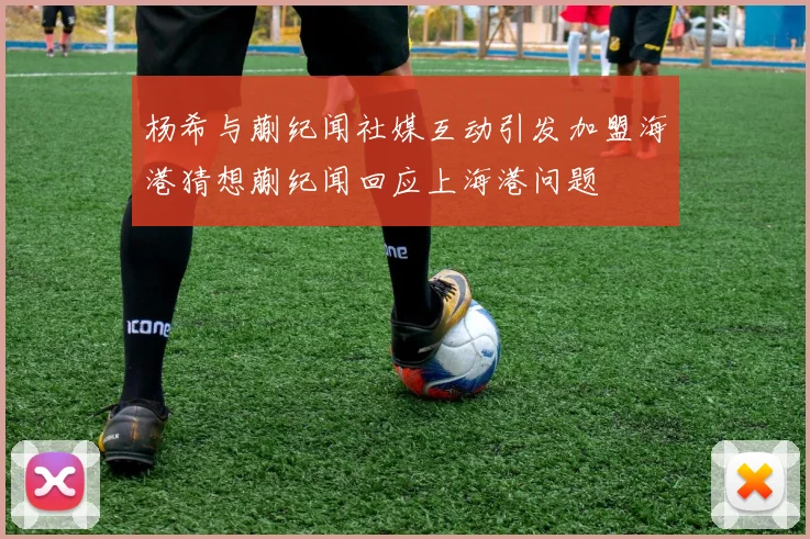 杨希与蒯纪闻社媒互动引发加盟海港猜想蒯纪闻回应上海港问题